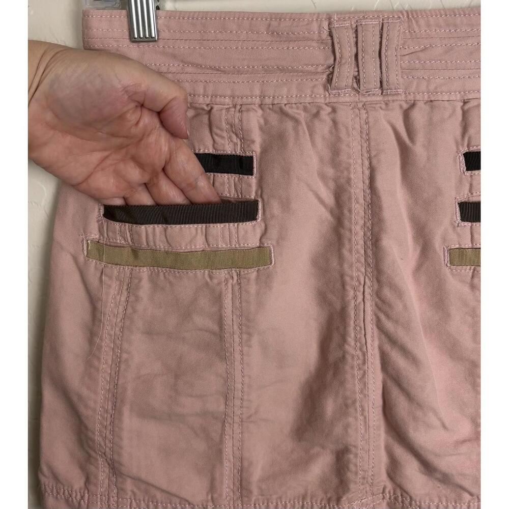 Marc Jacobs Pink Cotton Distressed Ribbon Mini Skirt 2 Chevron Frayed Hem 1505 - Picture 6 of 10